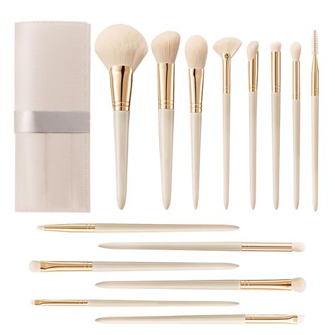 Makeup Brush Set Aesthetic, Makeup Brushes Aesthetic, Best Makeup Brushes Set, Powder Contouring, Concealer Brushes, Professional Makeup Set, Makeup Brush Set Best, Makeup Brush Sets, Facial Makeup