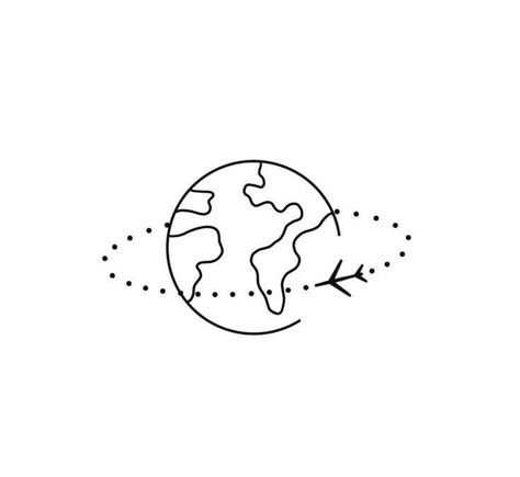 Earth Outline Drawing, Earth Globe Drawing, Earth Line Drawing, Earth Line Art, Planet Earth Tattoo, Earth Tattoo Design, Globe Outline, Globe Tattoo, Planet Tattoo