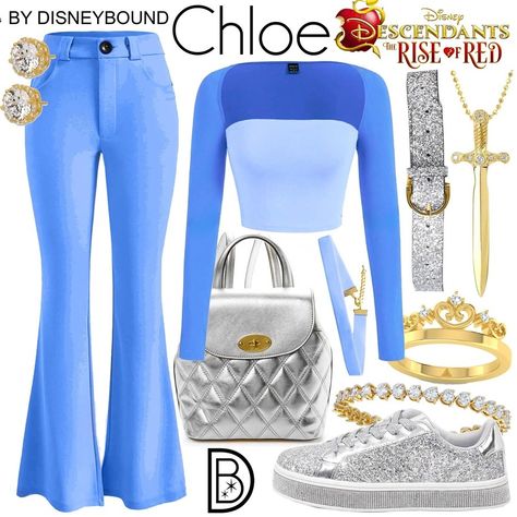 Disney Lovers! • Instagram Descendants Disneybound, Chloe Outfit, Cinderella Art, Descendants 1, Red Day, Hong Kong Disneyland, Disney Shanghai, Disney Descendants, Hula Girl