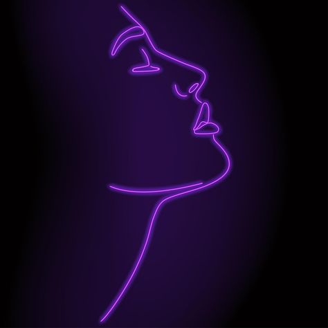 Neon silhouette of a girl vector illustr... | Premium Vector #Freepik #vector #red-neon #neon-line #blue-neon #purple-neon Neon Silhouette, Neon Woman, Neon Inspiration, Icon Ig, Neon Png, Neon Girl, Girl Vector, Light Girls, Butterfly Face