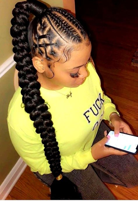 slayedhair Hairtransformation africanblogger hairblog coiffuretendance coiffuresafro longhairstyles braids Goddess Braid Ponytail, Slayed Edges, Natural Locs, Graduation Hair, Hair Goal, Weave Ponytail Hairstyles, Lace Fronts, Edges Hair, African Hair Braiding Styles