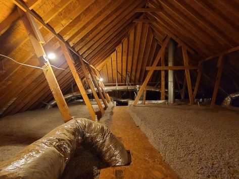 Top 5 Problems With Cellulose Attic Insulation And Solutions - Bird Family Insulation Insulate Attic, Cellulose Insulation, Fiberglass Insulation, Attic Insulation, Cellulose Fiber, Gallon Of Water, Snow And Ice, Mountain Home, Mold And Mildew