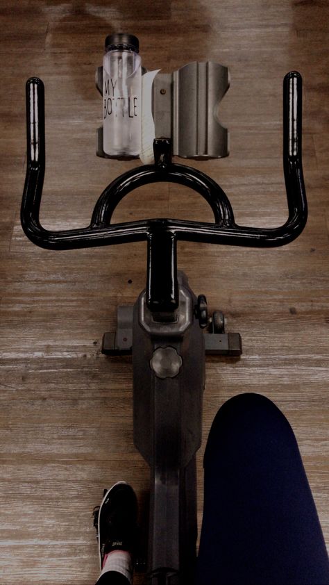 Exercise Bike Aesthetic, Peloton Bike Aesthetic, Cycle Class Aesthetic, Spin Aesthetic, Stationary Bike Workout, Peloton Bike, Bike Aesthetic, Gym Essentials, Exercise Bike