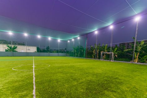 Turf Cricket and Foot-Ball Court at Our Zone Turf Cricket, Foot Ball, Volleyball, Soccer Field, Football, India, American Football