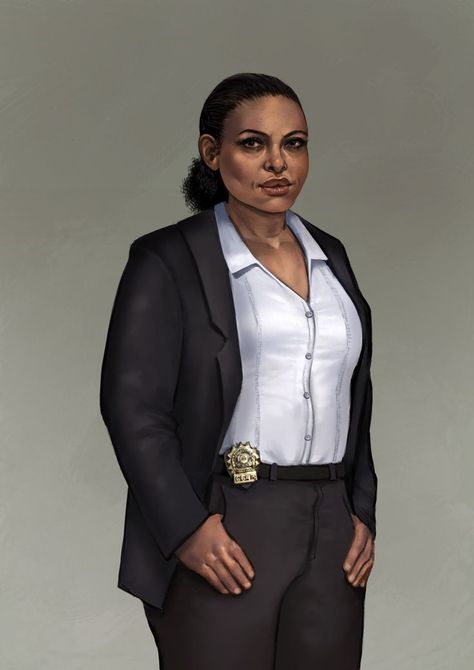 Female Detective Aesthetic Modern, Female Cop Character Design, Dnd Npc, Female Detective, Detective Aesthetic, Female Cop, The Evil Within, Character Design References, Design Reference