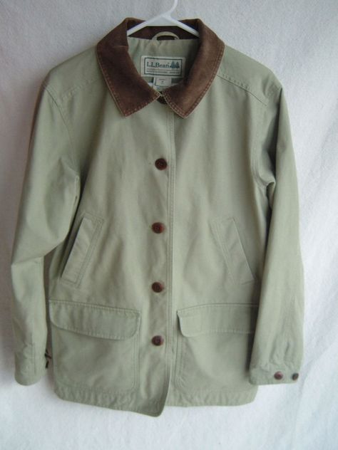 LL Bean Lined Barn Coat Jacket Sage Green Canvas Corduroy Trim Women's  Medium #LLBean #barnchoreWinterCoat #canvascoat Barn Coat, Denim Coat Women, Work Jackets, Winter Coats, Winter Coats Women, Women's Coats, Ll Bean, Winter Coat, Denim Women