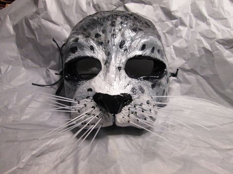 Wild Animal Costume, Masquerade Mask Costume, Mythical Sea Creatures, Leopard Seal, Harp Seal, Lion Mask, Ceramic Mask, Dog Mask, Mask Costume