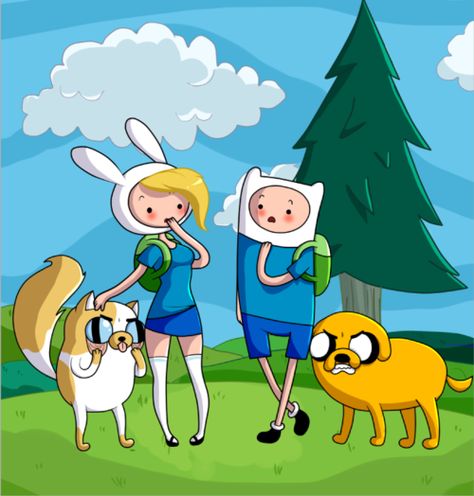 hora de aventura | Mararía y el manga: Hora de Aventuras: Fiona y Cake Fiona Adventure Time, Fionna And Cake, Finn Jake, Adventure Time Characters, Adventure Time Wallpaper, Adventure Time Finn, Finn The Human, Jake The Dogs, Princess Bubblegum