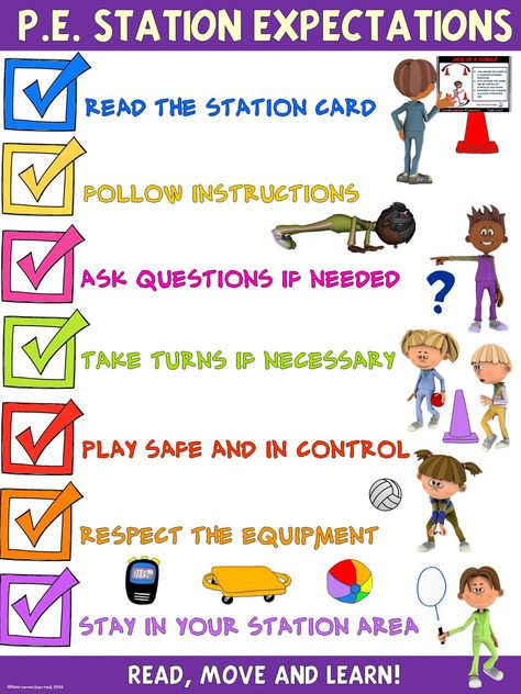 Pe Games For Kindergarten, Pe Rules, Pe Stations, Physical Education Bulletin Boards, Pe Lesson Plans, Games For Kindergarten, Elementary Physical Education, Physical Education Lessons, Elementary Pe