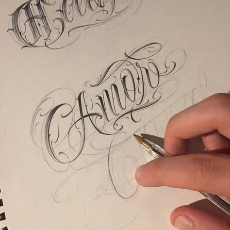 Image may contain: drawing Chicano Tattoos Lettering, Faith Tattoo On Wrist, Tattoo Lettering Alphabet, Dragon Tattoo Back Piece, Tattoo Fonts Alphabet, Rose Drawing Tattoo, Tattoo Fonts Cursive, Tattoo Lettering Design, Chicano Lettering