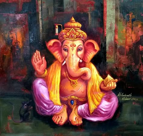 Ganeshji Painting, Lord Painting, Marriage Painting, Portrait Rangoli, Ganpati Drawing, Electricity Art, Ganesh Painting, Ganesha Art Illustration, गणपती बाप्पा