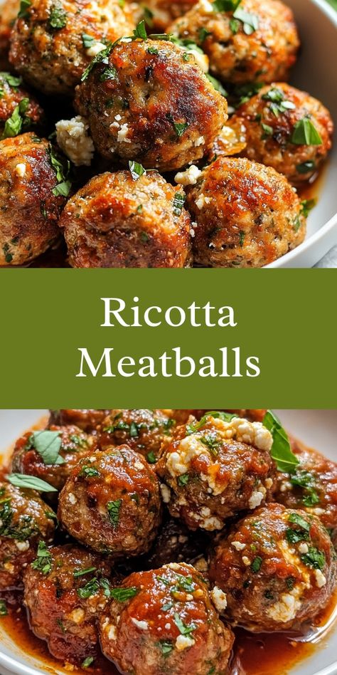 As I mixed the ricotta and herbs, laughter filled the kitchen with my kids nearby, eagerly waiting to taste. My partner's smile as he savored each meatball made the busy week melt away, turning dinner into a cherished family moment. Ricotta Meatball Recipes, Ricotta Meatballs, Zucchini Patties, Chicken Bacon Ranch Casserole, Zesty Sauce, Zucchini Casserole, Zucchini Salad, Classic Italian Dishes, Zucchini Fritters