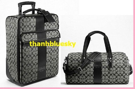 COACH Luggage Set Coach Luggage, Wealthy Life, Travel Luggage Set, Birthday Things, Luxury Luggage, Luggage Bags Travel, Duffle Bags, Travel Stuff, Designer Items