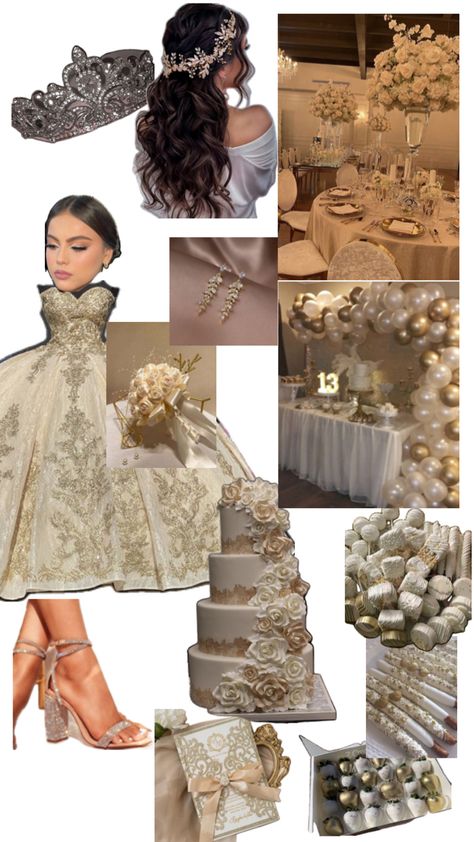 Quinceanera Themes, Quinceanera, Gold