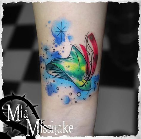 Small Peter Pan Tattoo, Peter Pan Tattoo, Science Tattoos, Celebrities Quotes, Design Humor, Hp Tattoo, Harry Potter Tattoos, Architecture Tattoo, Arrow Tattoos