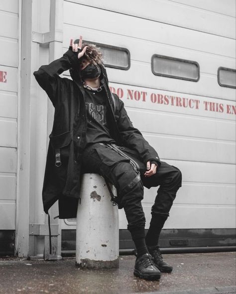 Streetwear Aesthetic Men, Grudge Core, Style Priorities, General Outfit, Oc Fashion, Outfit Male, Boy Fits, Streetwear Aesthetic, Black Streetwear