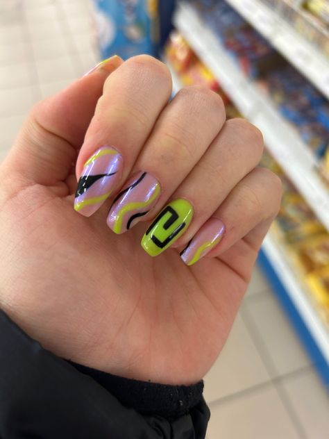 Lando Norris Nails Art, F1 Nails Designs Mclaren, Lando Norris Inspired Nails, Mclaren Nails F1, Lando Norris Nail Design, Lando Norris Tattoo, Lando Norris Nails, F1 Inspired Nails, Formula One Nails