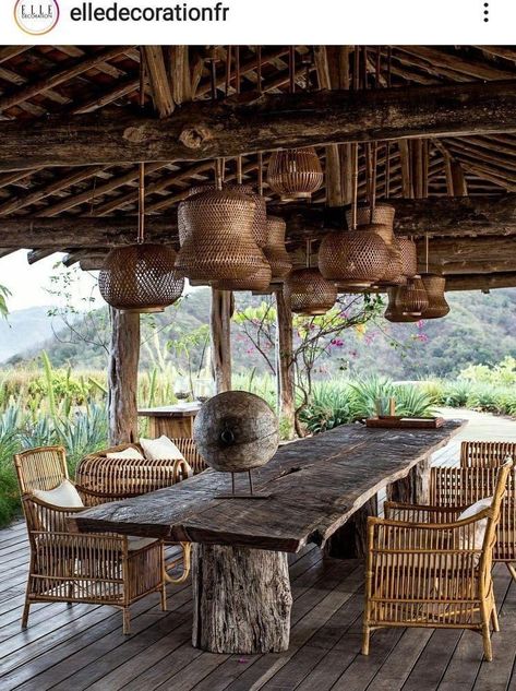 Bamboo House Design, Bamboo House, Tropical House, Outdoor Restaurant, Village House Design, Outdoor Decor Backyard, Island Home, Backyard Patio Designs, Cafe Design