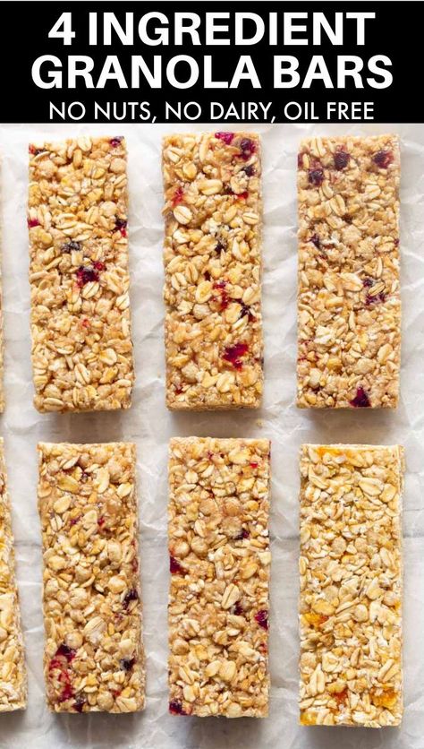 Nut Free Granola Bar Recipe, Dairy Free Granola Bars, Nut Free Granola Bars, Nut Free Breakfast, Vegan Granola Bars, Homemade Granola Bars Healthy, Easy Granola Bars, Nut Free Granola, Nut Free Snacks