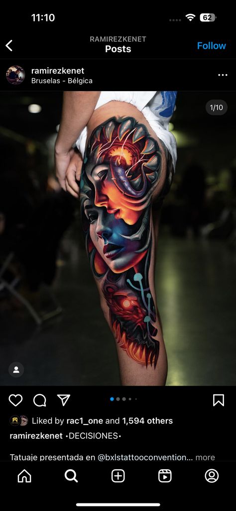 Galaxy Tattoo Sleeve, Anatomical Tattoos, Bio Organic Tattoo, Cyberpunk Tattoo, Colored Tattoo Design, Organic Tattoo, Galaxy Tattoo, Moving Wallpapers, Back Tattoos For Guys