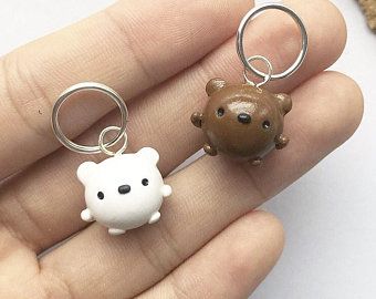 Polymer clay animal | Etsy CA Cute Simple Clay Art, Clay Keychain Diy Best Friends, Polymer Clay Key Chains, Clay Charms Aesthetic, Clay Keychain, Diy Air Dry Clay, Pinterest Diy Crafts, Diy Ceramic, How To Make Clay