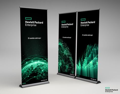 Hewlett Packard Enterprise - Banner Standee Design Ideas, Retractable Banner Design, Logo Barber, Rollup Design, Standing Banner Design, Rollup Banner Design, Roll Up Banner Design, Roll Banner, Standee Design