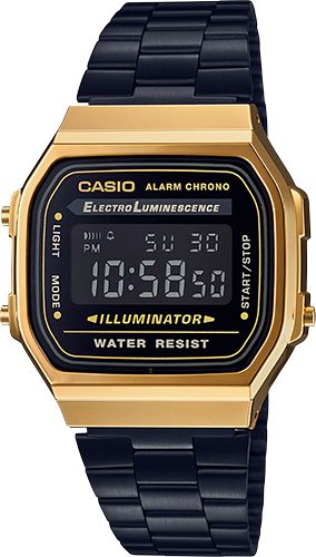 A168WEGB-1BVT - Vintage | Casio USA Casio A168, Casio Digital, Resin Case, Casio Vintage, Casio Classic, Retro Watches, Unisex Watches, G Shock, Stainless Steel Band