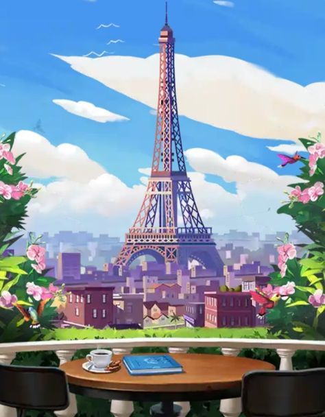 Escape into a world of relaxation and musical bliss. Eiffel Tower Illustration, Paris Proposal, Studying Music, Chanel Art Print, English Wallpaper, Pastel Background Wallpapers, Indian Illustration, Soothing Music, Paris Wallpaper