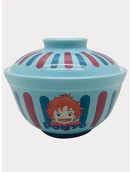 Ponyo Ramen Bowl, Ponyo Ramen, Studio Ghibli Ponyo, Ghibli Ponyo, Studio Ghibli Films, Diy Pottery Painting, Color Me Mine, Clay Studio, Kitchen Bowls