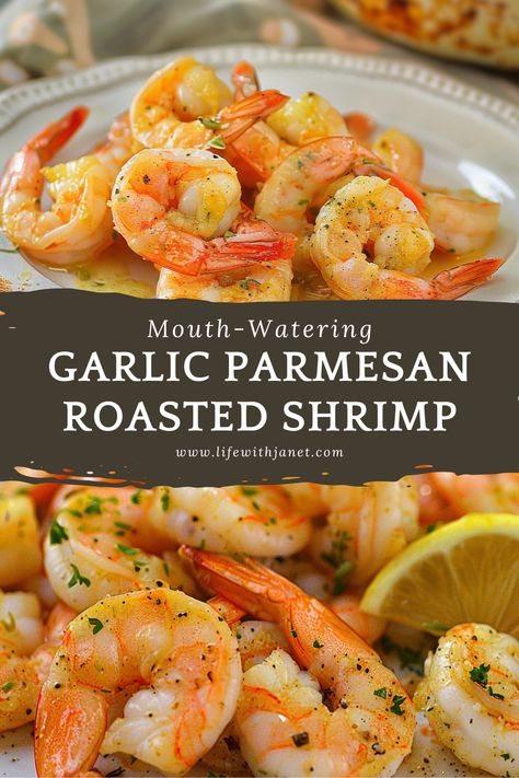 Garlic Parmesan Roasted Shrimp Clam And Shrimp Recipes, Ww Seafood Recipes, Shrimp Lunch Recipes, Oven Shrimp, Shrimp Dinner Ideas, Precooked Shrimp Recipes, Shrimp In The Oven, Frozen Shrimp Recipes, Roasted Shrimp Recipes