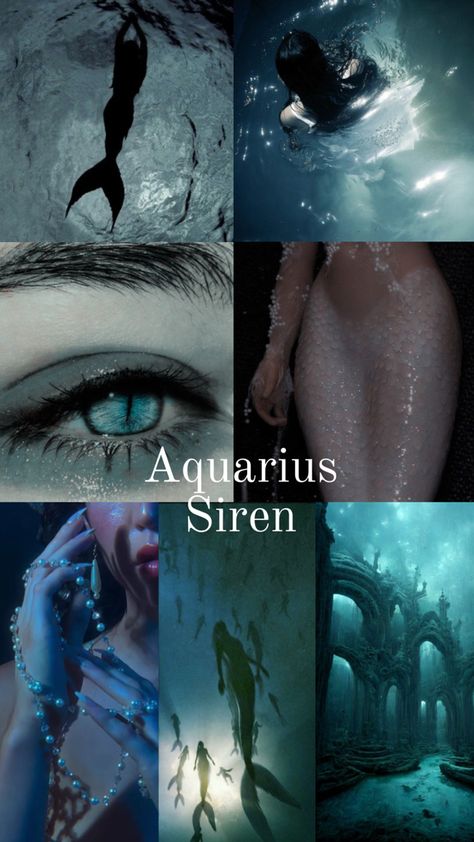 Aquarius Core Aesthetic, Siren Creature, Aquarius Aesthetic, Mermaid Stories, Dark Mermaid, Cat Drawing Tutorial, Siren Mermaid, Mermaid Pictures, Witchy Wallpaper