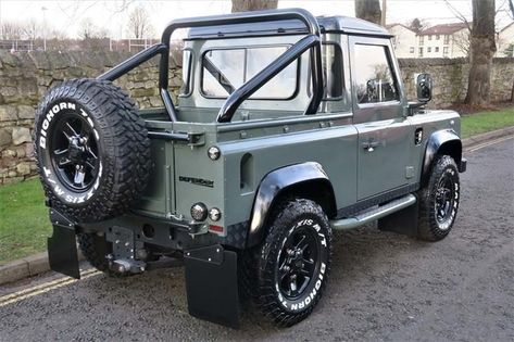 Used 2007 Land Rover Defender 90 2.4 TDi Pick-Up 2dr for sale in Midlothian | Pistonheads Defender Pick Up 90, Defender 90 Pickup, Defender 90 For Sale, Land Rover Defender Pickup, Defender Car, Wheel Carrier, Mercedes G Wagon, Land Rover Defender 90, Land Rover Models