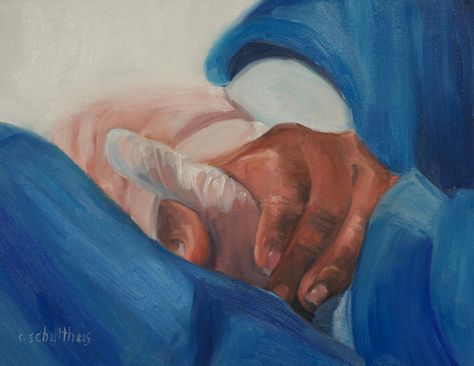 Nursing Artwork, Nursing Painting, Hospital Painting, Physiotherapy Aesthetic, Healthcare Artwork, Nursing Portfolio, Nursing Art, Doctor Painting, Doctor Illustration