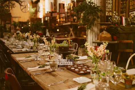 Tablescapes Rustic, Vintage Wedding Reception, Industrial Chic Wedding, Wedding Elements, Tablescape Inspiration, Boho Style Wedding, Bay Area Wedding, Wedding Inspiration Board, Wedding San Francisco