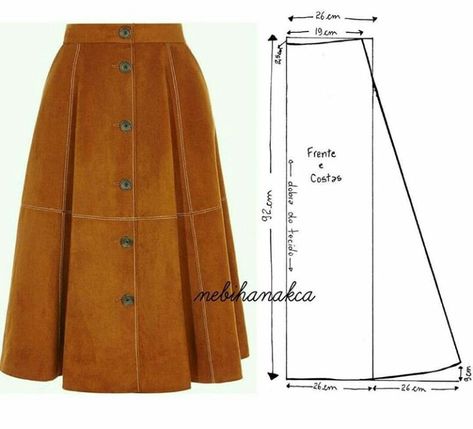 Design Hijab, Pola Rok, Estilo Hijab, Stile Hijab, Skirt Patterns Sewing, Skirt Maxi, Sewing Skirts, Clothes Sewing Patterns, Fashion Sewing Pattern