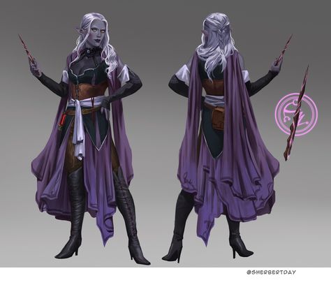 Wild Magic Sorcerer Character Art, Drow Arachnomancer, Drow Alchemist, Drow Cleric Eilistraee, Drow Sorcerer Female, Dnd Wild Magic Sorcerer, Drow Rouge, Drow Elf Female Character Design, Dnd Drow Aesthetic