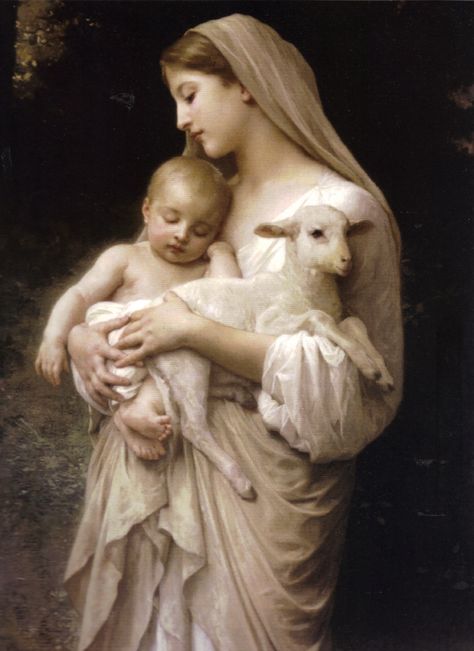 Henri Fantin Latour, Arte Grunge, William Adolphe Bouguereau, Madonna And Child, Blessed Virgin Mary, Baby Jesus, Blessed Mother, Mother Mary, Religious Art