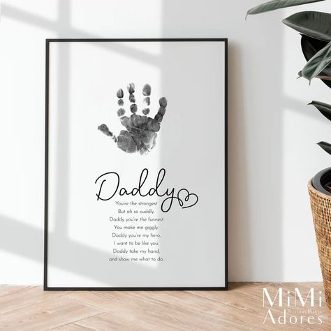 Tattoos For Siblings, Diy Birthday Gifts For Dad, Matching Tattoos For Siblings, Handprint Poem, Baby Fathers Day Gift, Diy Father's Day Crafts, Fathers Day Art, Diy Gifts For Dad