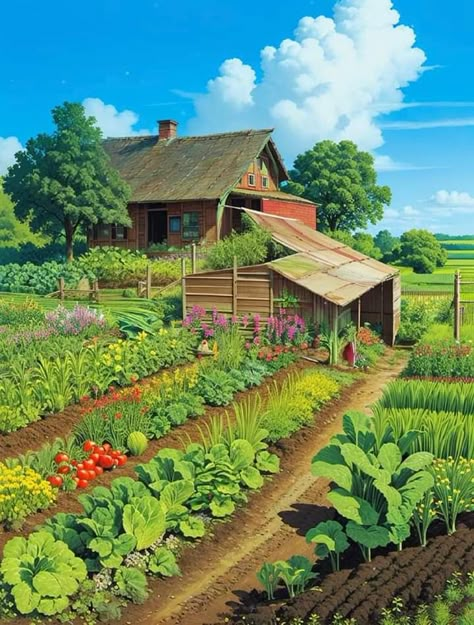 Agriculture Ideas, Mini Farms, House Ideas Minecraft, Castle Inspiration, Philippine Houses, Garden Ideas Diy, Productive Garden, Bahay Kubo, Cottagecore Country