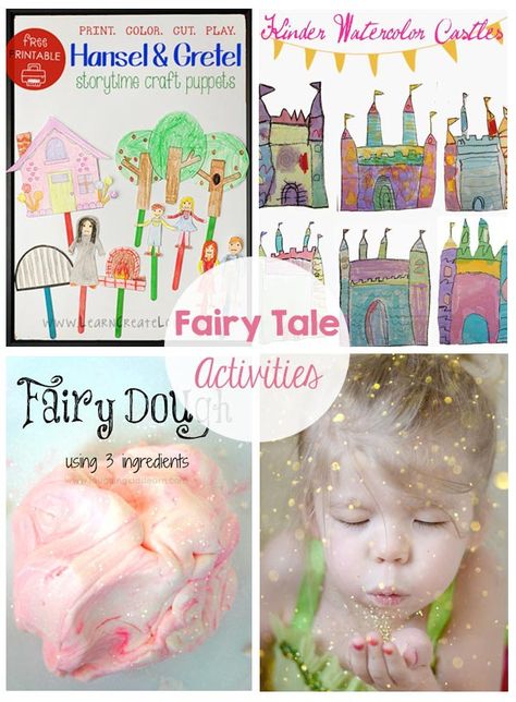 Fairy Tale Printables and Activities - My kids will love doing these this summer! Fairy Activities, Fairy Tale Activities, Storytime Crafts, Magical Party, Fairy Garden Birthday Party, Fairy Tea Parties, Magic For Kids, Kid Games, Fairy Garden Party