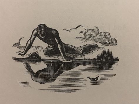 Agnes Miller Parker, Narcissus Tattoo, Sketch Notebook, Woodcut Prints, Rockwell Kent, Engraving Tattoo, Greek Mythology Tattoos, Arte Peculiar, Mythology Tattoos