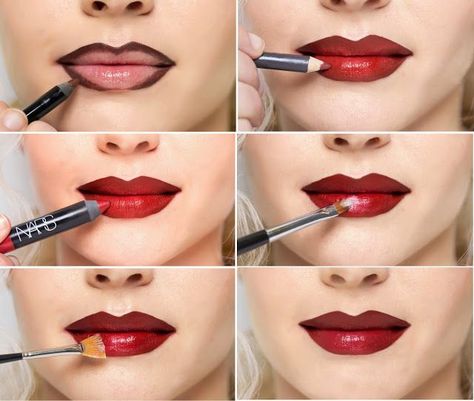 Marilyn Monroe - Lipstick Contouring Trick http://www.cosmopolitan.com/style-beauty/beauty/news/a39492/marilyn-monroe-lipstick-tutorial/ Marilyn Monroe Lipstick, Marilyn Monroe Makeup, Rockabilly Makeup, Contour Tricks, Lip Tips, Drag Make-up, Lip Tutorial, Lipstick Tutorial, Avon Lady