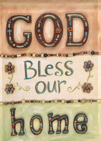 . God Bless Our Home, Bless Our Home, Thanksgiving Prayer, House Blessing, Good Night Prayer, Night Prayer, Cartoon Flowers, Special Words, Canvas Quotes