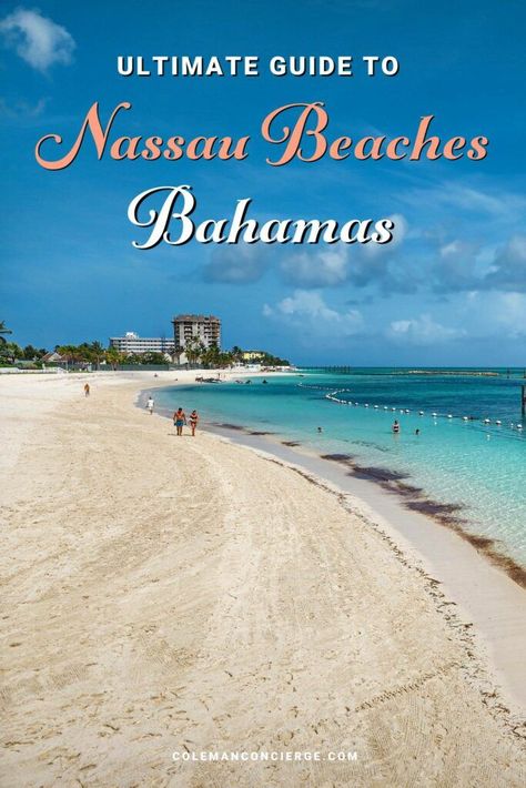 Explore Nassau's top beaches in our ultimate guide! From iconic Cabbage Beach to hidden gems like Barefoot Cay, discover the best sandy spots this Bahamian paradise has to offer. Whether you're after luxury resorts or secluded escapes, find your perfect beach in Nassau. #nassau #bahamas #beachdestinations #bahamabeaches Carribean Resorts, Travel Bahamas, Carnival Cruise Ships, Central America Travel, Nassau Bahamas, Luxury Resorts, Tropical Destinations, City Breaks, Travel Blogging