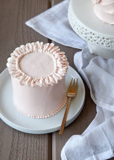 Recipe: Rose, Orange, and Cardamom Mini Layer Cakes | Kitchn Mini Layer Cakes, Bolo Vintage, Layer Cake Recipes, Layer Cakes, Rose Orange, Fashion Cakes, Pink Cake, Pretty Cakes, Cake Inspiration