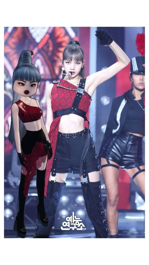 Blackpink In Dress, Lisa From Blackpink, Blackpink Dress, Fancy Dress Code, Kpop Dress, Black And Pink Dress, Black Pink Background, Roblox Pictures, Kpop Outfits