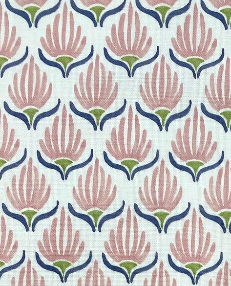 Tulips Pink, Block Print Wallpaper, Block Printed Textiles, Indian Patterns, Textile Pattern Design, Indian Prints, Indian Block Print, Curtains Blinds, Indian Fabric