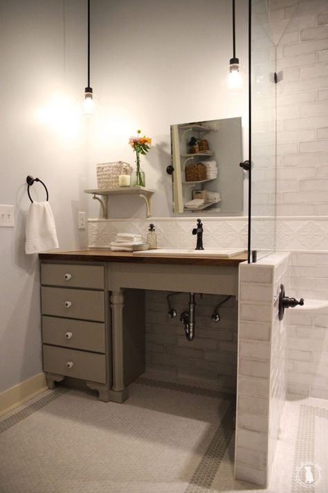 Ada Home Ideas, Ada Compliant Bathroom Design, Handicapped Bathroom Ideas, Ada Bathroom Design, Bathroom Reno Ideas, Walnut Butcher Block Countertops, Accessible House, Accessible Bathroom Design, Ada Bathroom