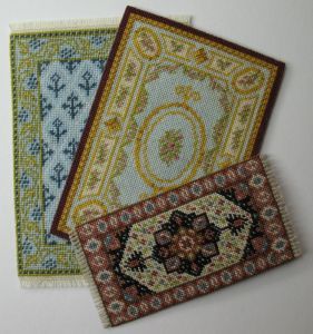 Diy Minatures, Miniature Cross Stitch, Blythe House, Dollhouse Flooring, Doll House Flooring, Miniature Needlepoint, Mini Printables, Miniatures Diy, Needlepoint Rugs