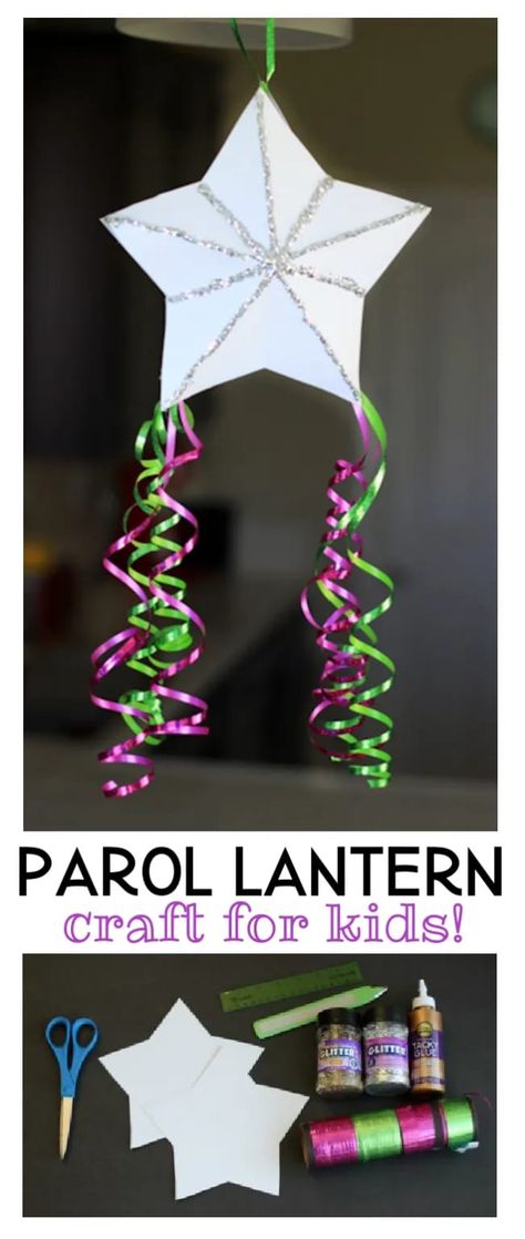 Parol Diy, Filipino Parol, Lantern Crafts For Kids, Christmas Parol, Craft For All Ages, Lantern Crafts, Lantern Craft, Cultural Crafts, Frog Frog